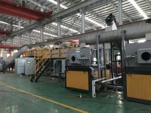 PP PE פסולת פלסטיק הסרט כביסה קו עם קיבולת 2000kg / hr